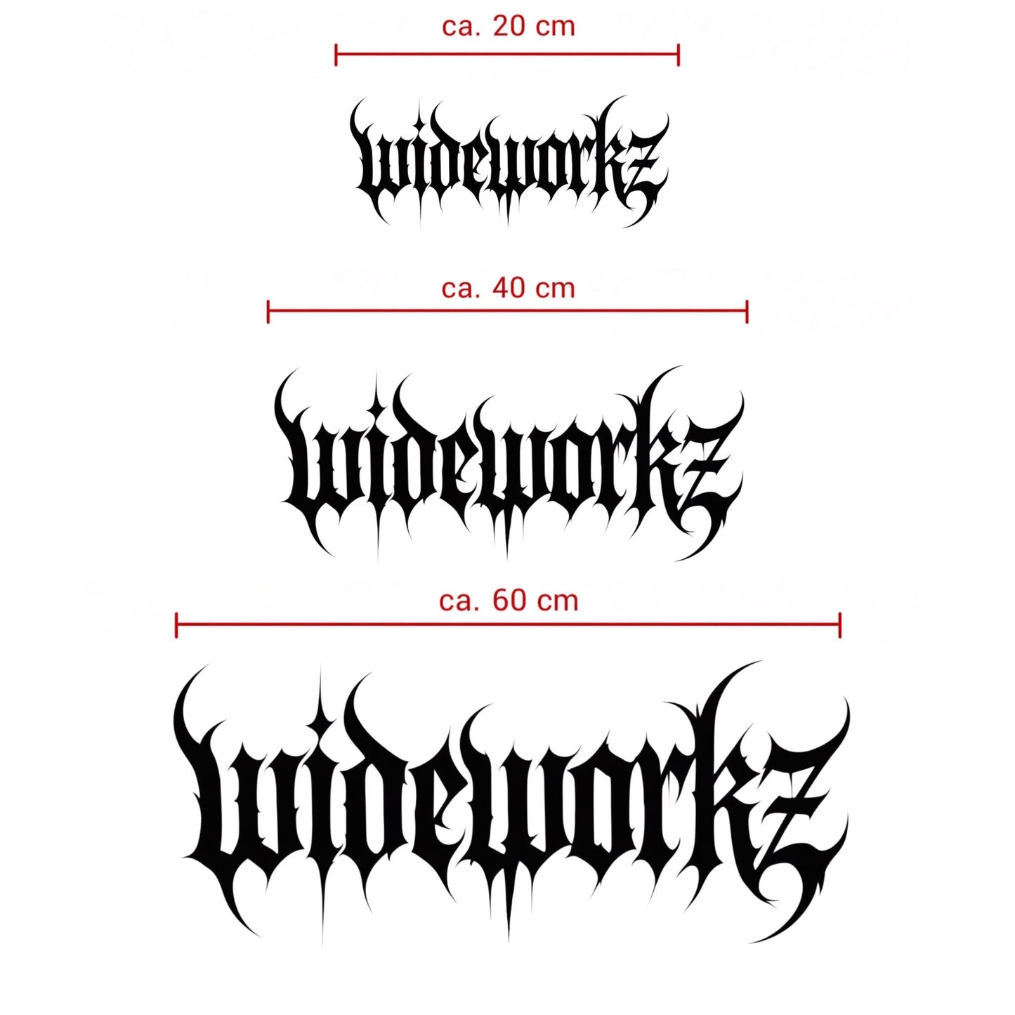 Wideworkz Gothic Sticker